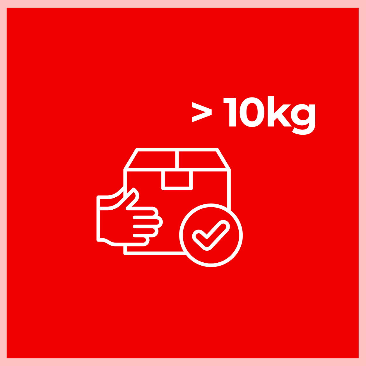 Receive Package over 10kg